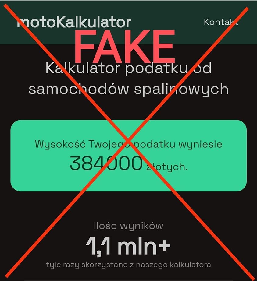 Motokalkulator to FAKE